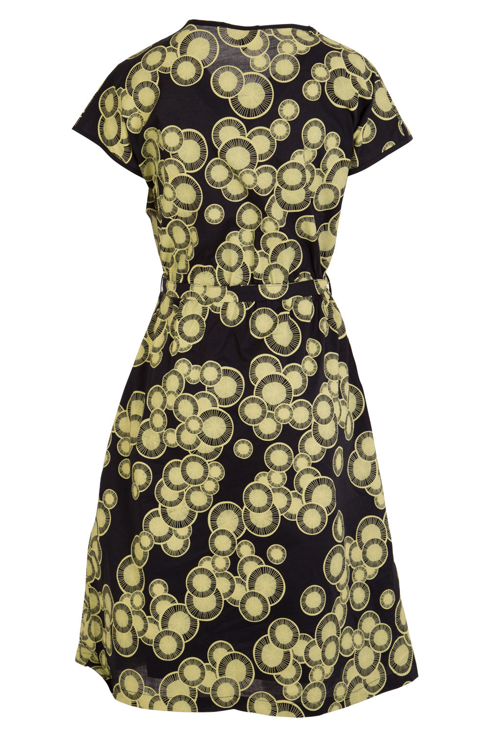 Product shot of the Glow Emma Dress in colour IndigoLem (Blue), from the back