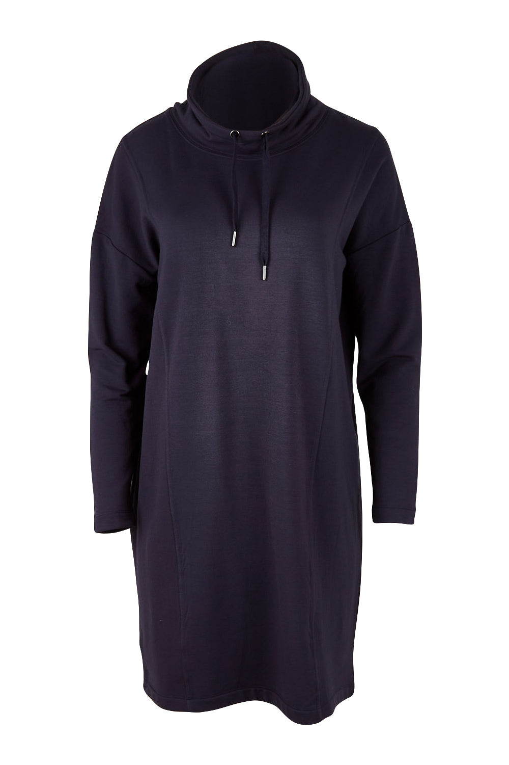 Product shot of the Soft Touch Dress in colour Truenavy (Blue), from the front