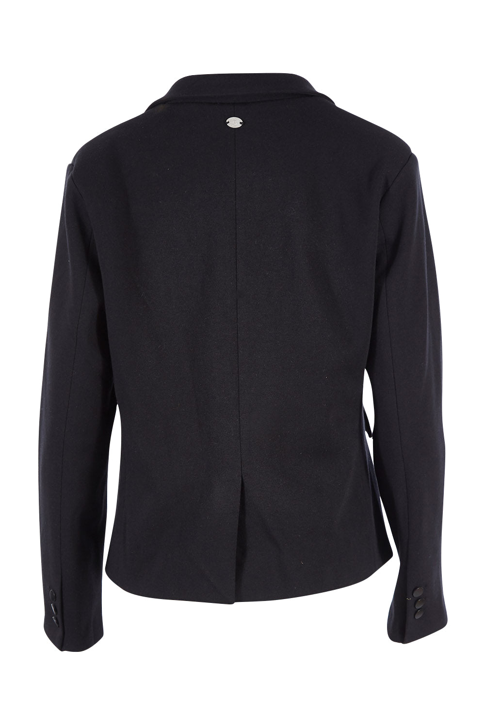Product shot of the Elements Zinnia Blazer in colour Black (Black), from the front