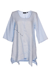 Preloved Linen Tunic - CoolBlue
