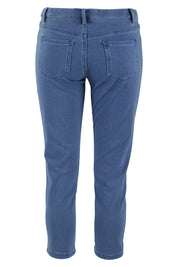 Product shot of the Denim Jegging in colour LightDenim (Blue), from the back