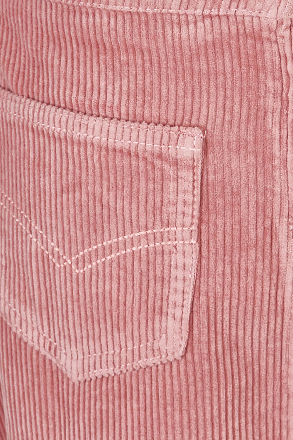 Product shot of the A Line Cord Skirt in colour Pinkcord (Pink), detail