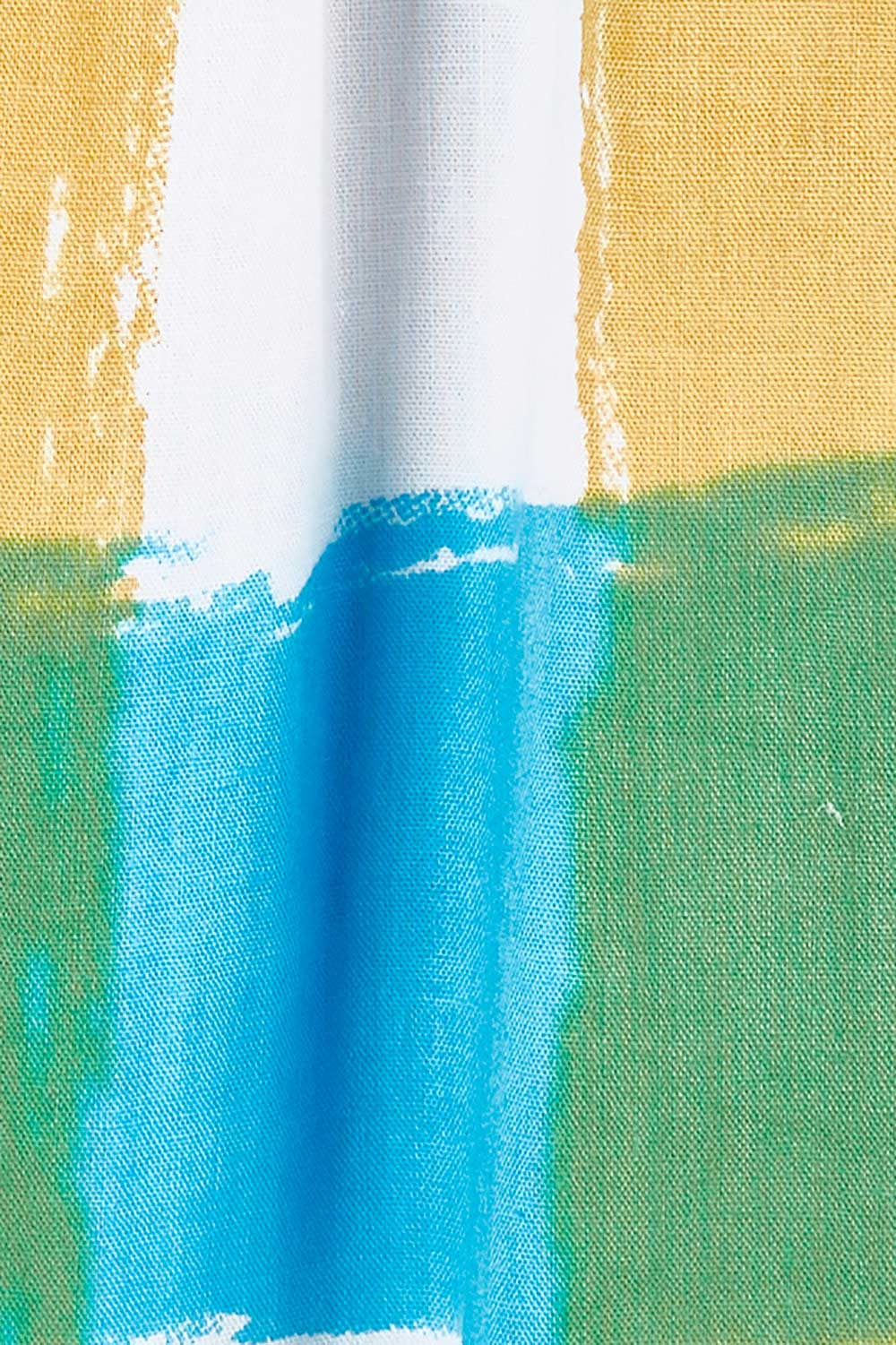 Product shot of the Bloom Dress in colour Checkocean (Blue), detail