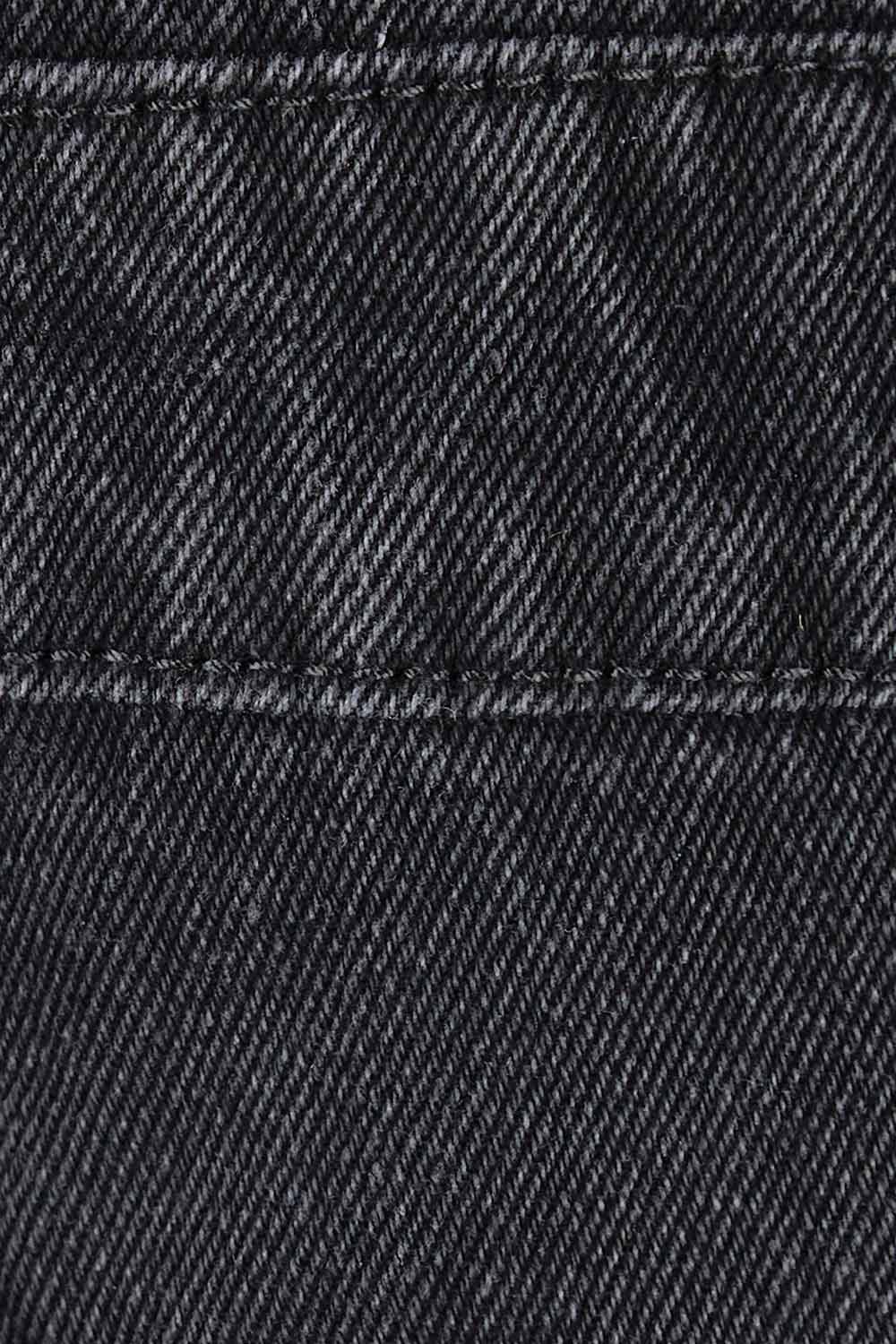 Product shot of the Matilda Overalls in colour Blackwash (Black), detail