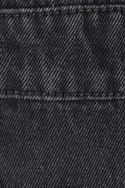 Product shot of the Matilda Overalls in colour Blackwash (Black), detail