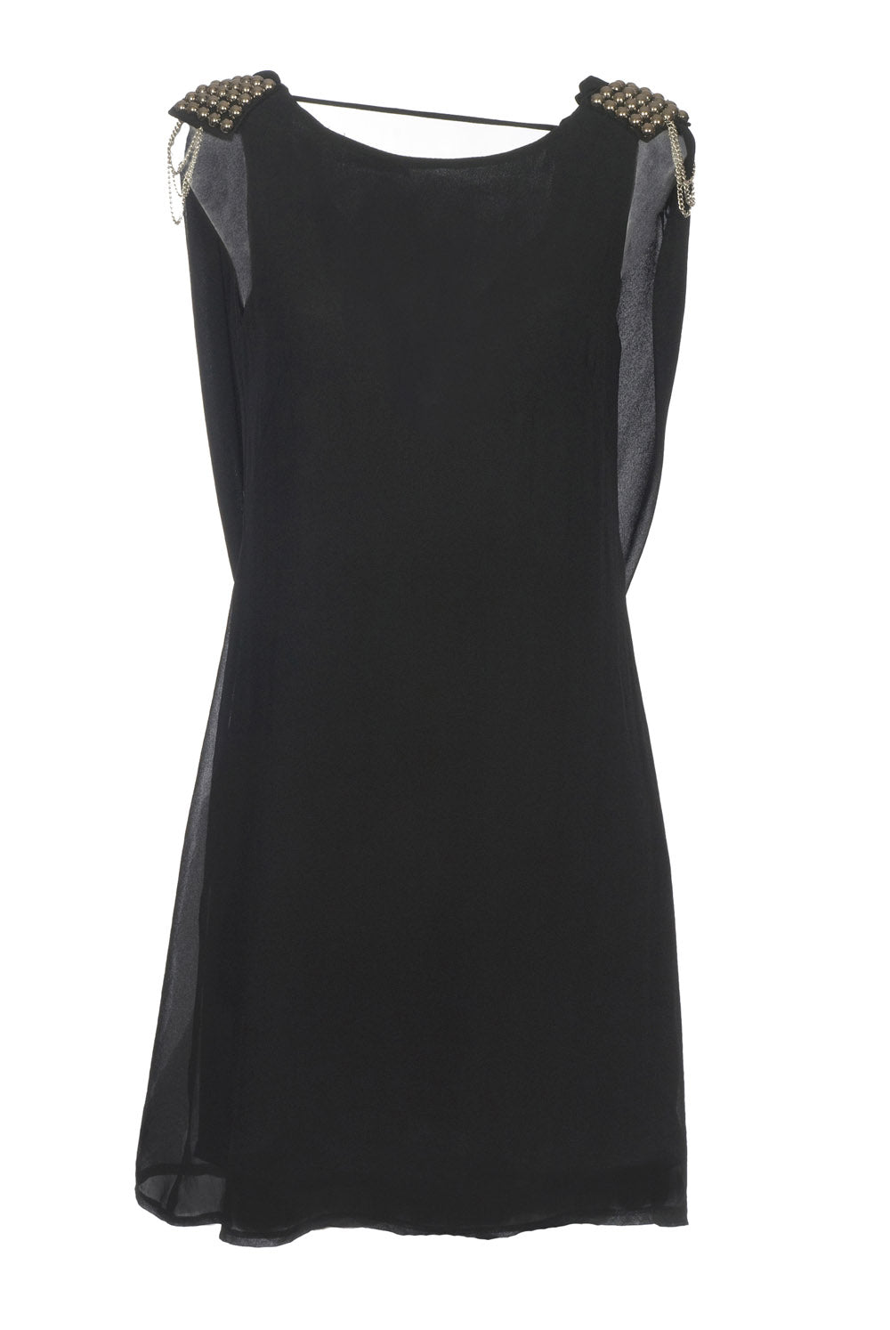 Preloved Desire Drape Back Dress - Black