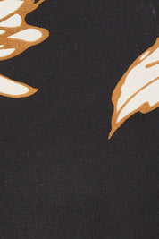 Product shot of the Samara Skirt in colour Disbud (Black), detail