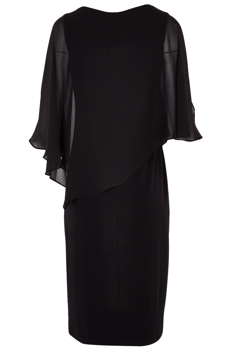 Product shot of the Cassi in colour Black (Black), from the back