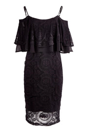 Product shot of the Suzette in colour black (Black), from the back