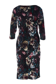 Product shot of the Janelle Dress in colour Moonstone (Black), from the back