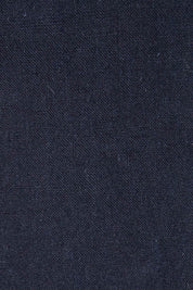 Product shot of the Linen Cotton Wrap Blouse in colour Navy (Blue), detail