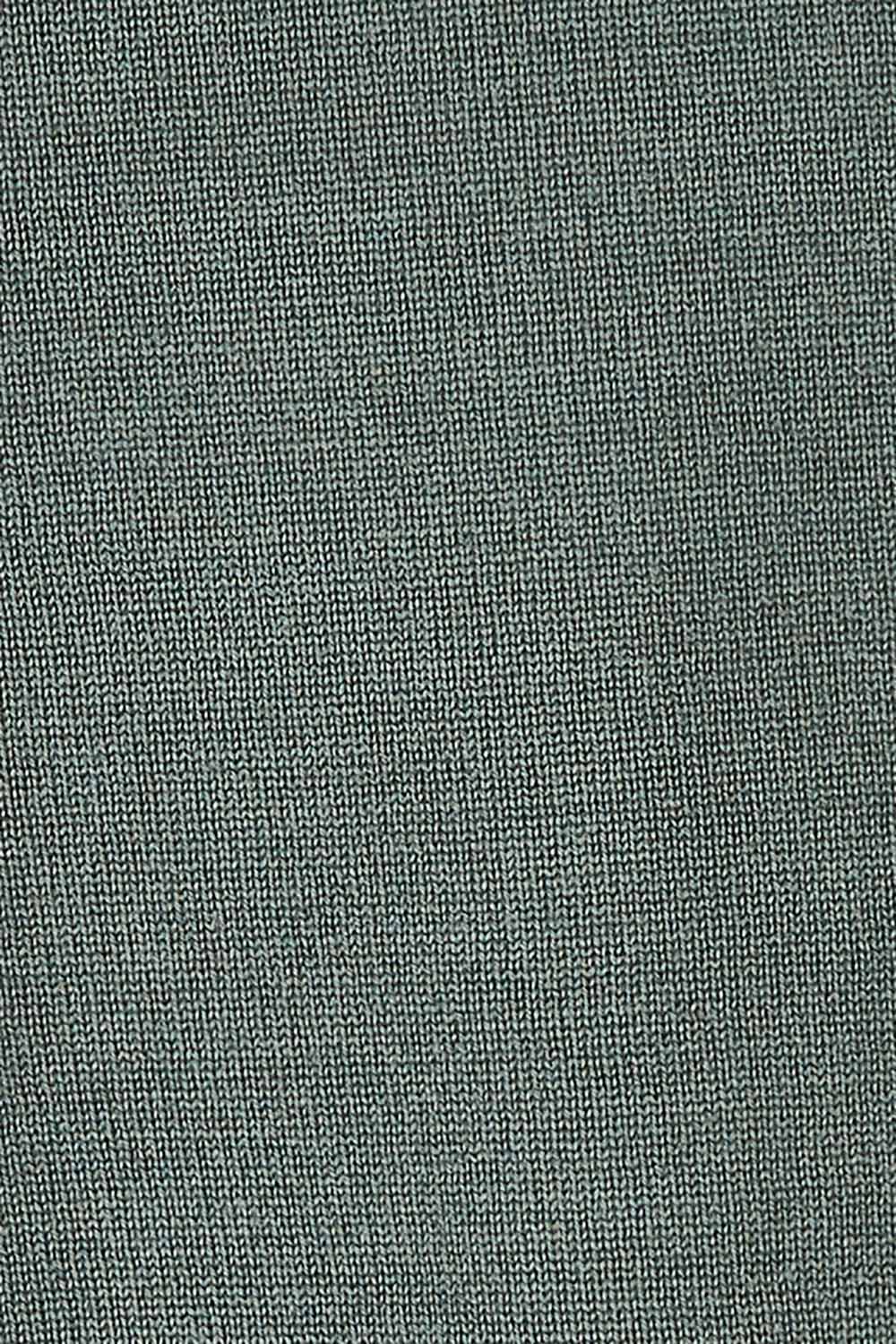 Product shot of the Merino Wool High Crew Pullover in colour Seafoam (Green), detail
