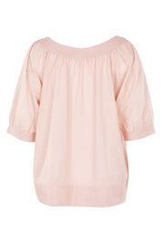 Product shot of the Bliss Top Basics in colour Mushroom, from the back