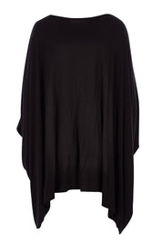 Product shot of the Essential Top in colour Black (Black), from the back