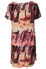 Preloved Psychic Zebra Shift Dress - Multi