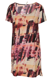 Preloved Psychic Zebra Shift Dress - Multi