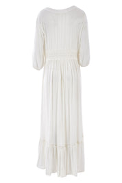 Product shot of the Genie Dress in colour White (White), from the back