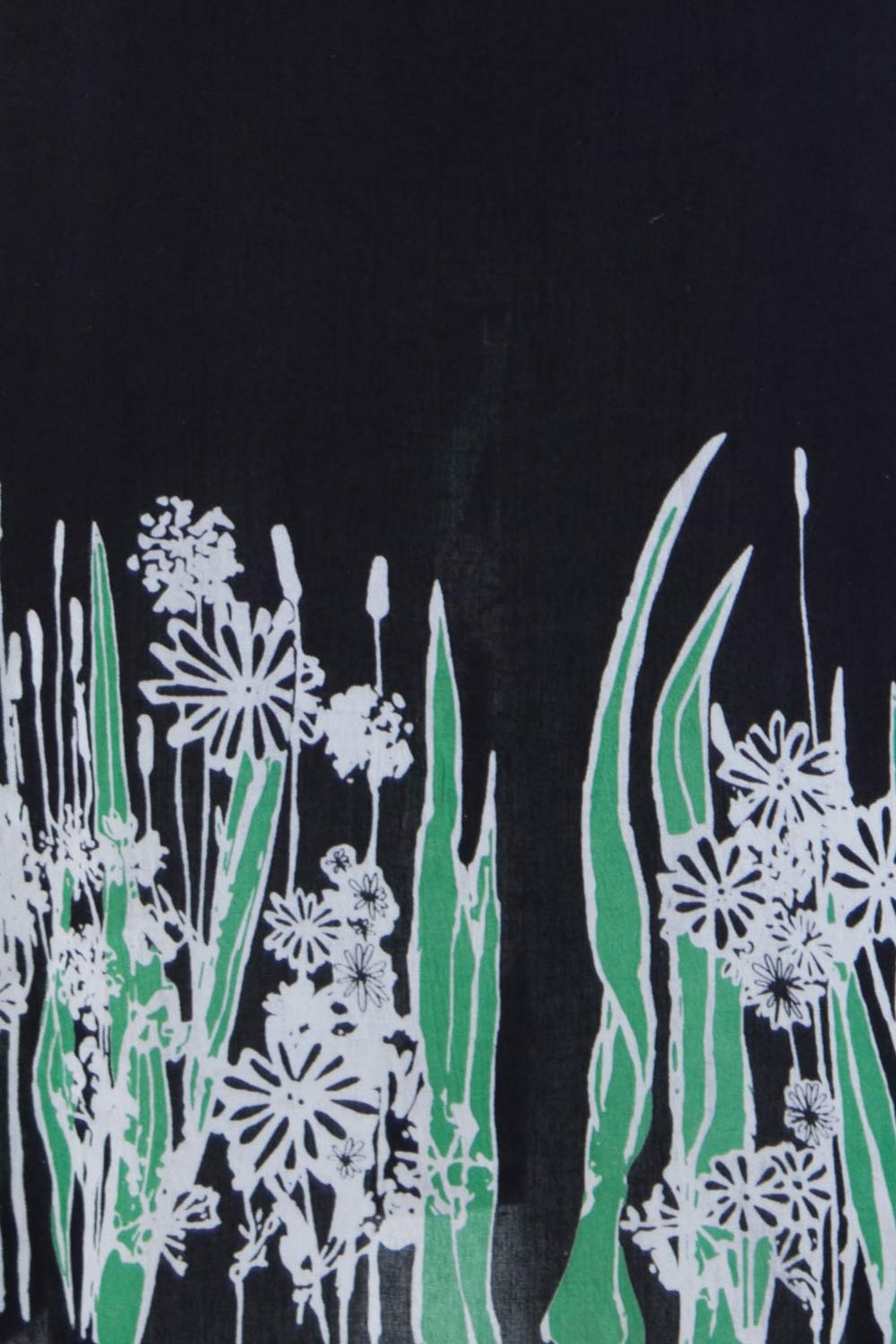 Product shot of the Robbie Shift Dress Summer Meadow in colour JetBlack (Black), detail