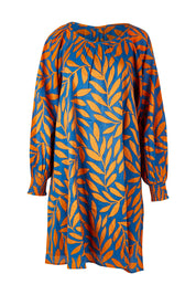 Product shot of the Frankie Shift Dress in colour Leaf, from the front