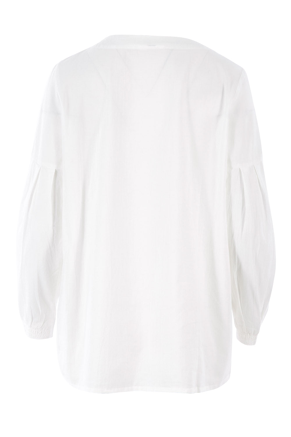 Product shot of the Benetta Blouse in colour White (White), from the back