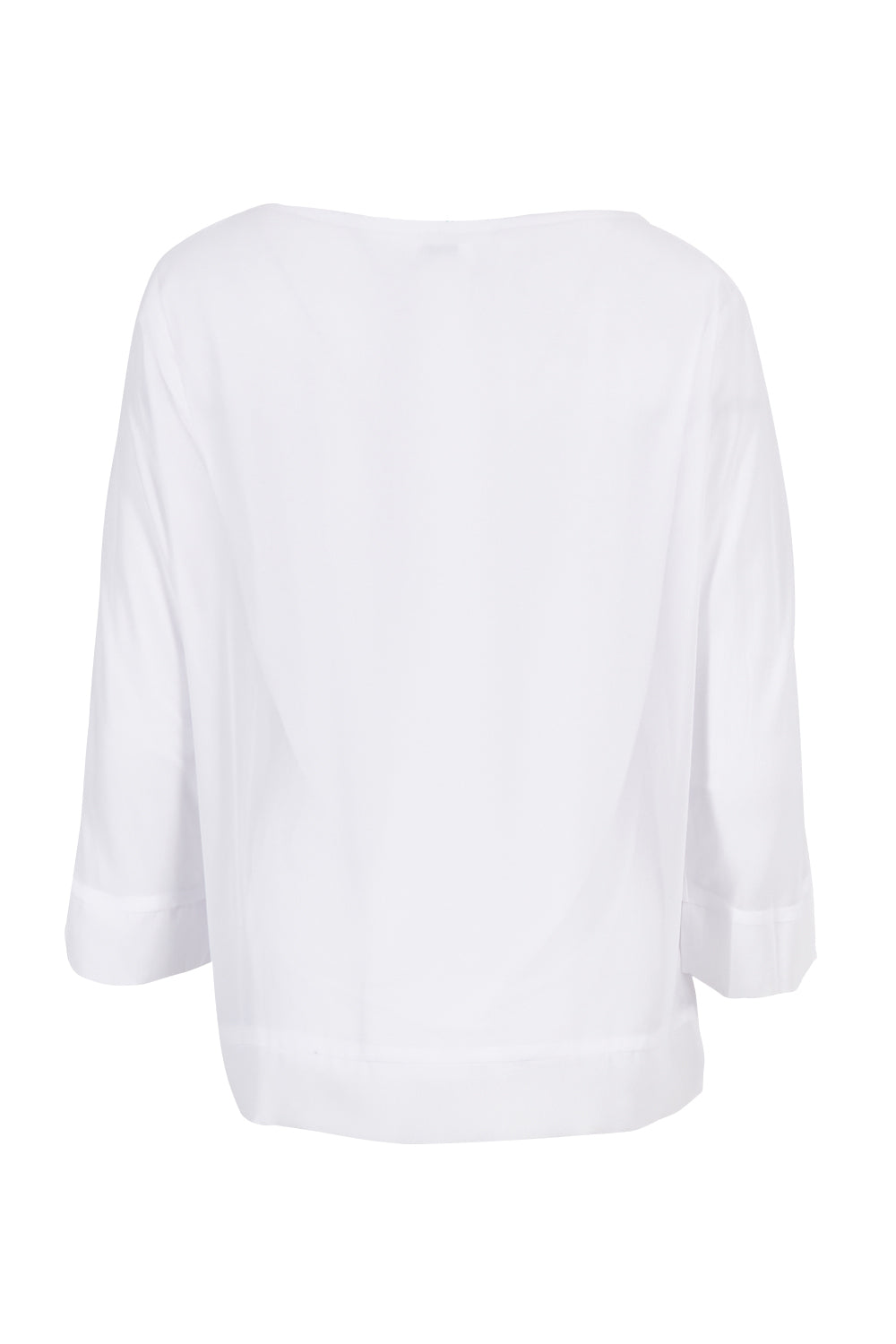 Product shot of the Layer Top in colour White (White), from the back
