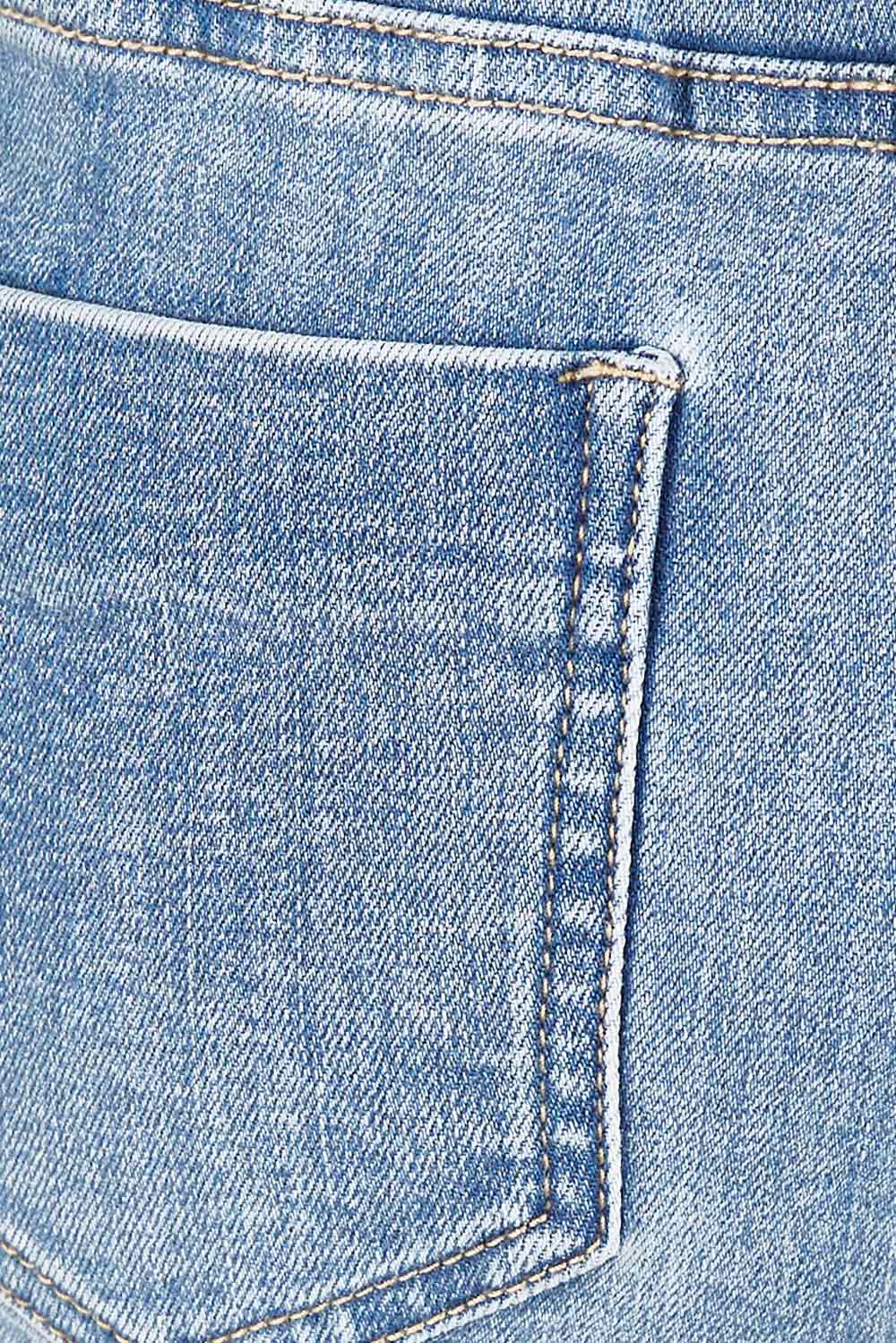 Product shot of the Reversible Jean in colour Denim (Blue), detail