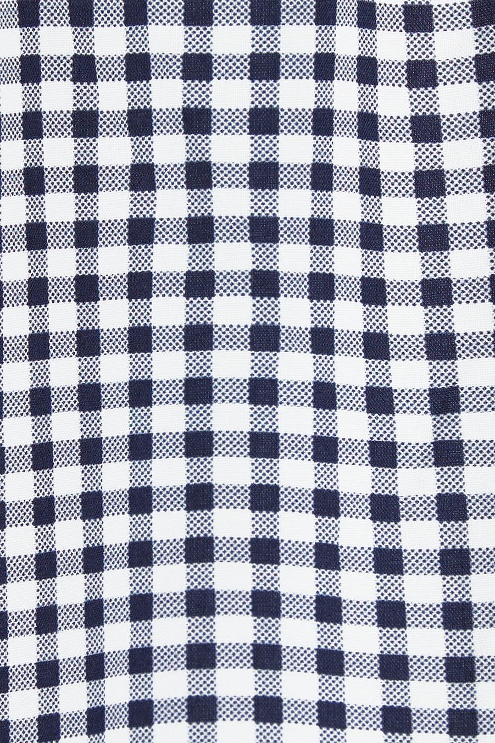 Product shot of the Check It Out Top in colour Navy (Blue), detail