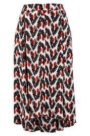 Product shot of the Ayna Skirt in colour BayamCream, from the front