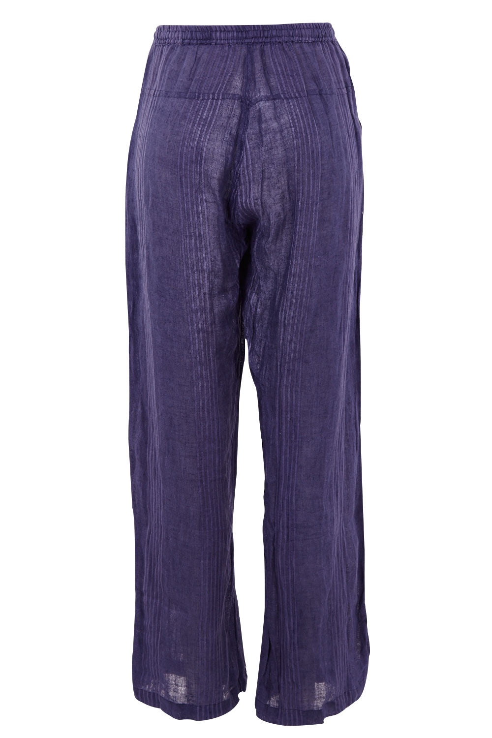 Product shot of the Monte Pant in colour Navy (Blue), from the back