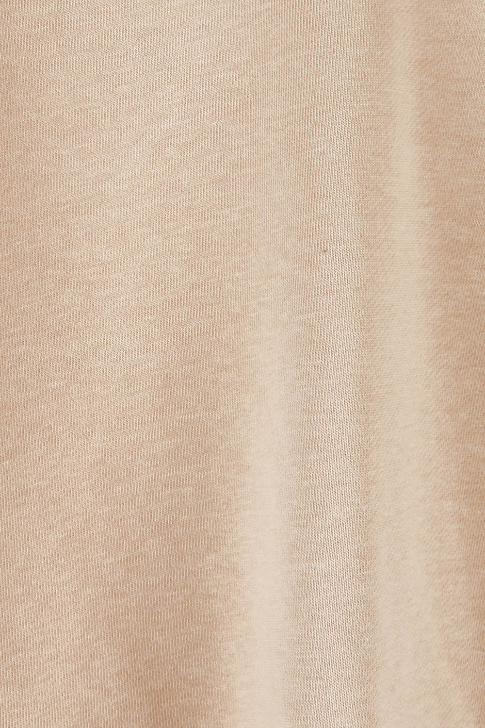 Product shot of the Cotton Terry Batwing Sweater in colour Porridge, detail