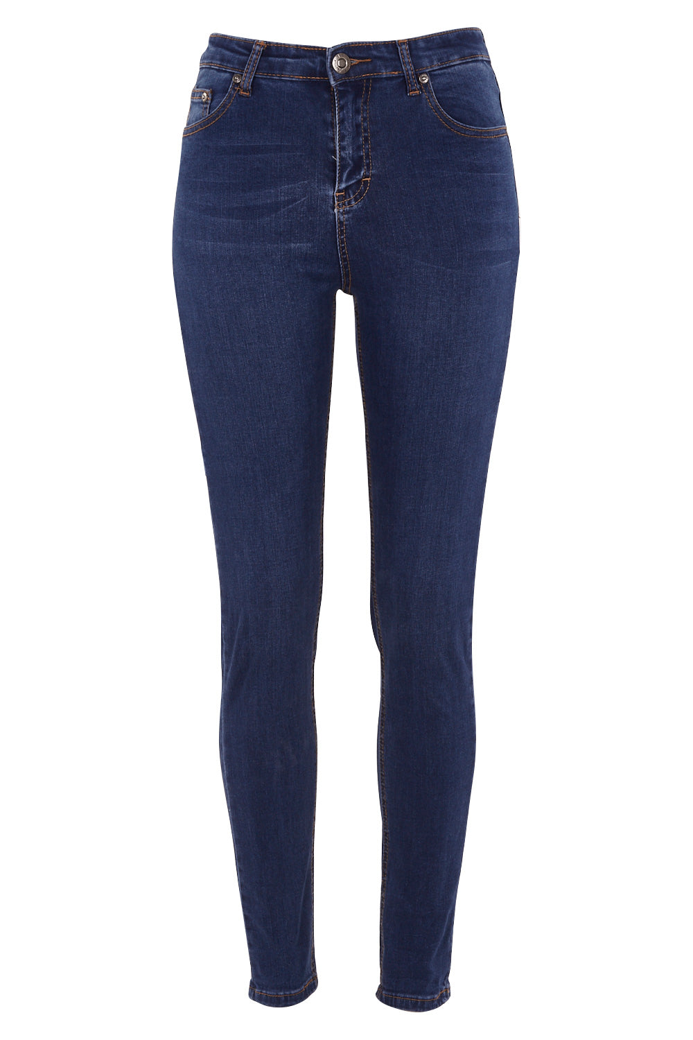 Product shot of the Diana Skinny in colour Denim (Blue), from the front