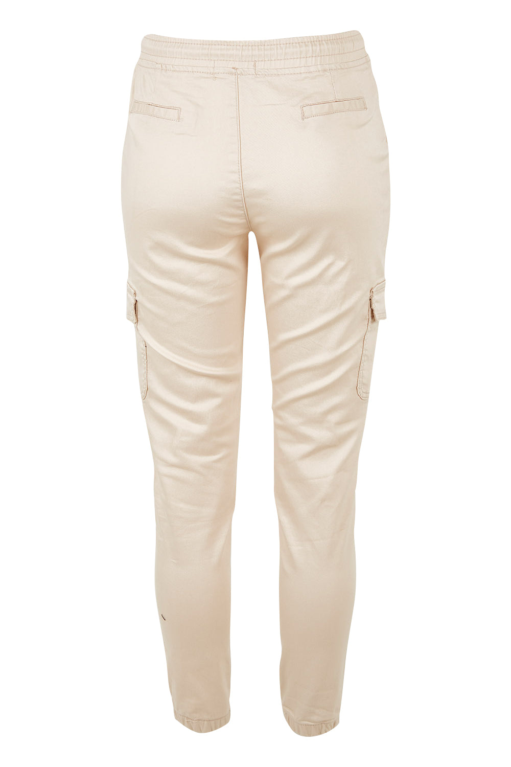 Product shot of the Harlow Cargo Jogger in colour Beige, from the back