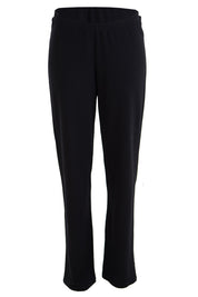 Product shot of the Straight Leg Ponte Pant in colour Black (Black), from the front