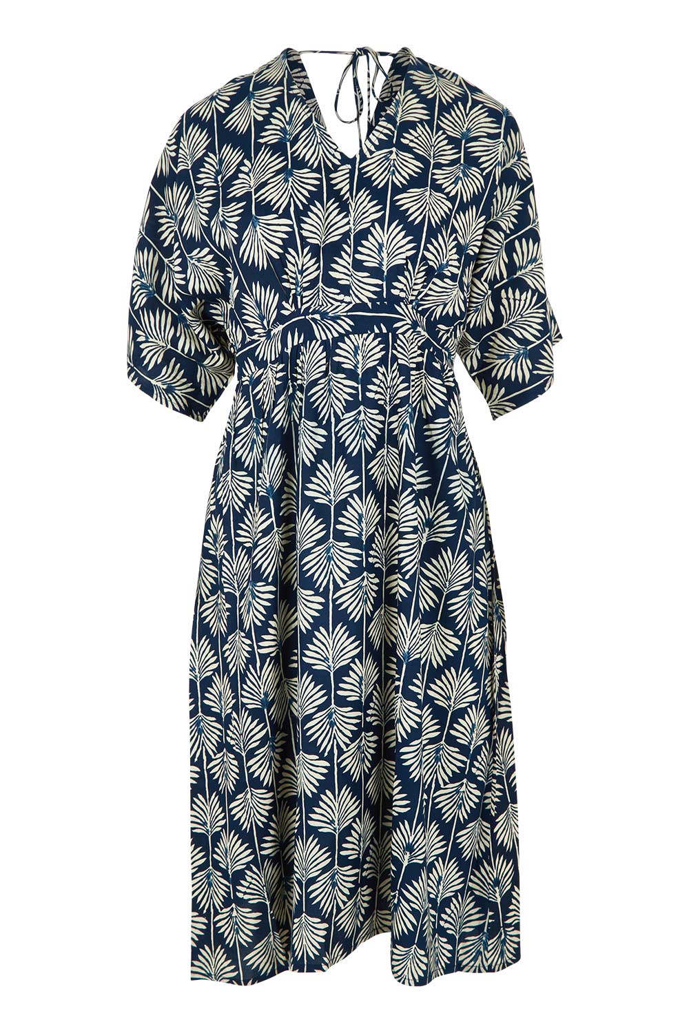 Product shot of the Evie Dress in colour Yamba, from the front