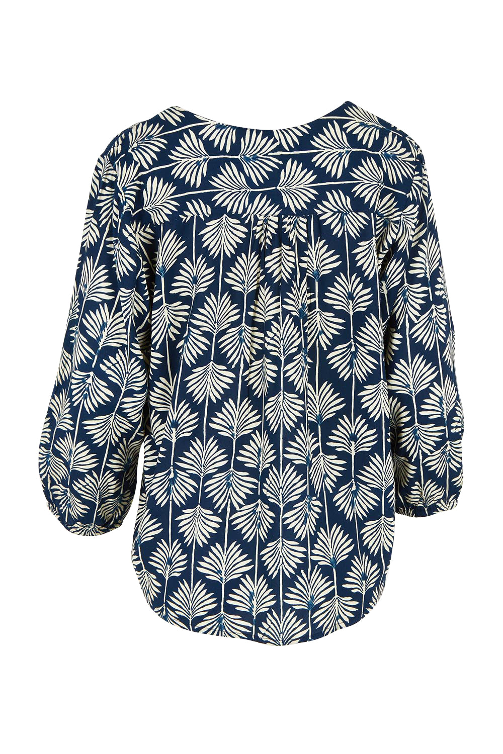 Product shot of the Palais Top in colour Yamba, from the back