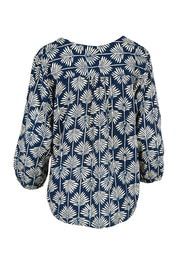 Product shot of the Palais Top in colour Yamba, from the back