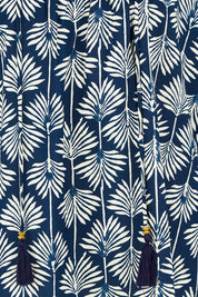 Product shot of the Palais Top in colour Yamba, detail