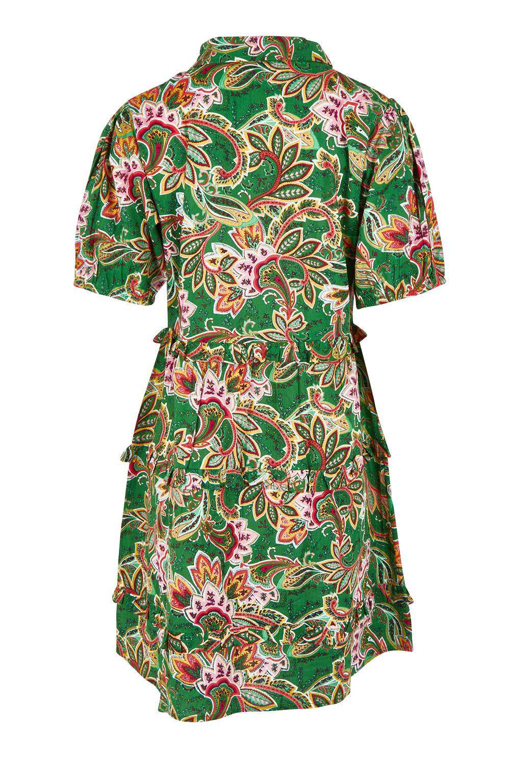 Product shot of the Jade Cotton Dress in colour Cairns, from the back