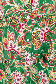 Product shot of the Jade Cotton Dress in colour Cairns, detail