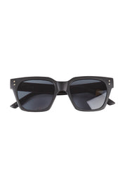 Product shot of the Anvil Square Sunglasses in colour Black (Black), from the front