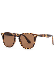 Product shot of The Chelsea Square Sunglasses in colour Tortoise, detail