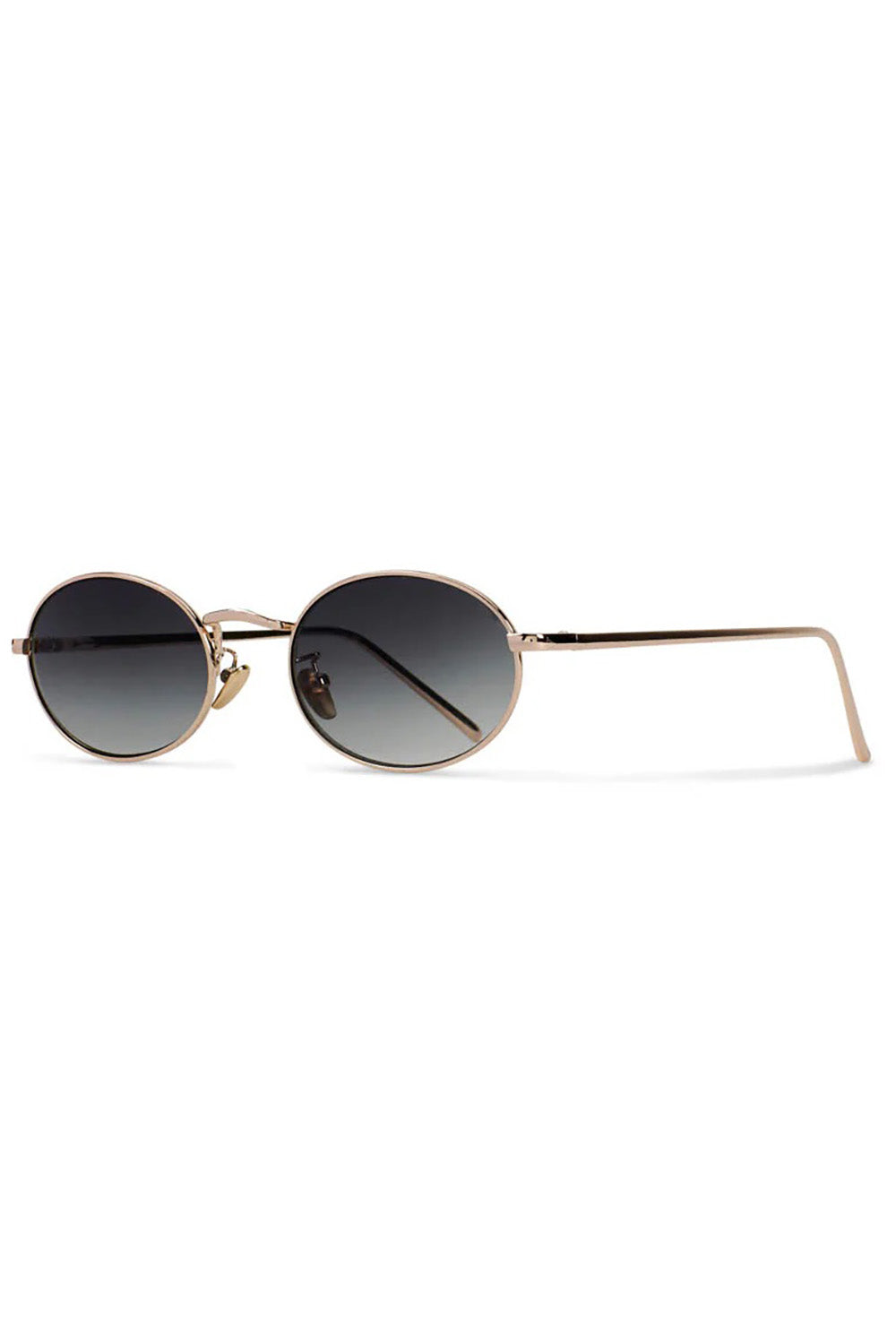 Product shot of the Helsinki Sunglasses in colour Goldgreen (Metallics), detail