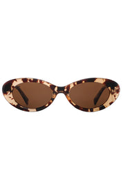 Product shot of the High Society Sunglasses in colour Honeyturtl, from the front
