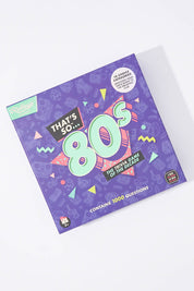A model wearing size OneSize of the That's So 80s Trivia Game in colour Purple (Purple), from the front, showing the whole outfit