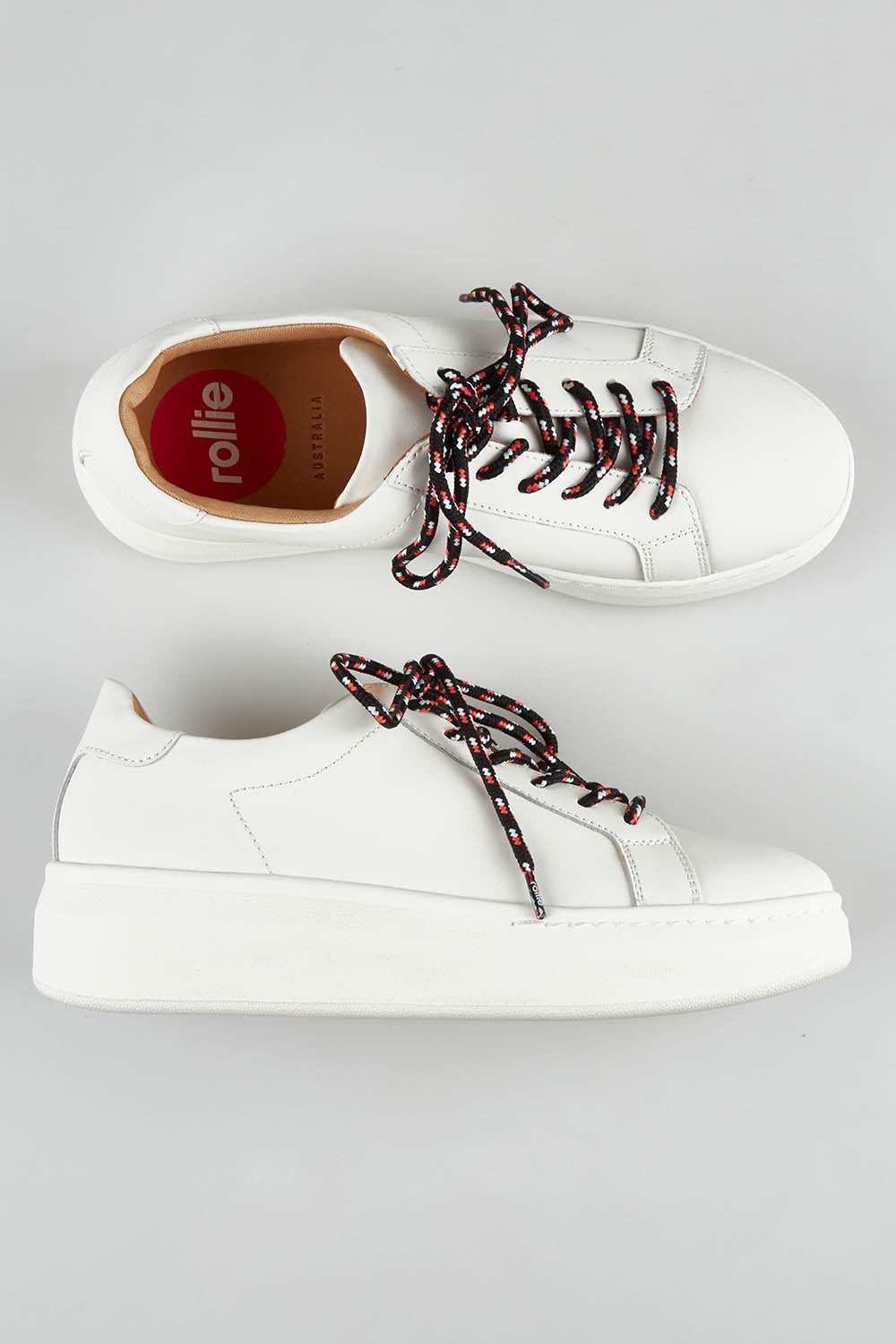 A model wearing size 37 of the City Sneakers in colour White (White), from the front, showing the whole outfit