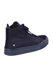Product shot of the Ranger High Top Sneaker in colour Blkstealth (Black), from the back