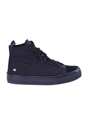 Product shot of the Ranger High Top Sneaker in colour Blkstealth (Black), from the front