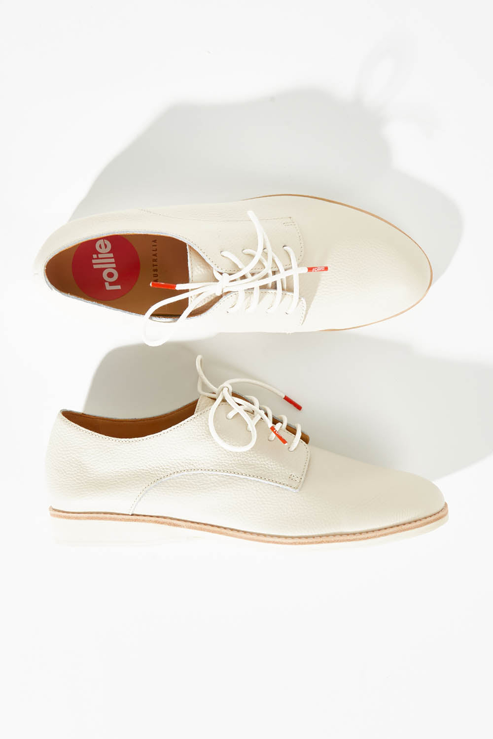 A model wearing size 36 of the Derby Super Soft in colour Bonetumble, from the front, showing the whole outfit