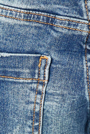 Product shot of the Baxter Boyfriend Jean in colour Indigofade (Blue), detail