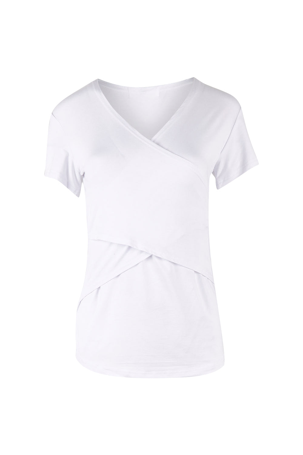 Product shot of the Embrace Tee in colour White (White), from the front